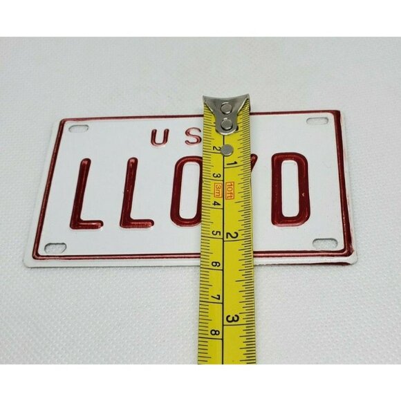 U.S.A Lloyd Personalized Mini License Plate – Red & White Collectible - Picture 9 of 10
